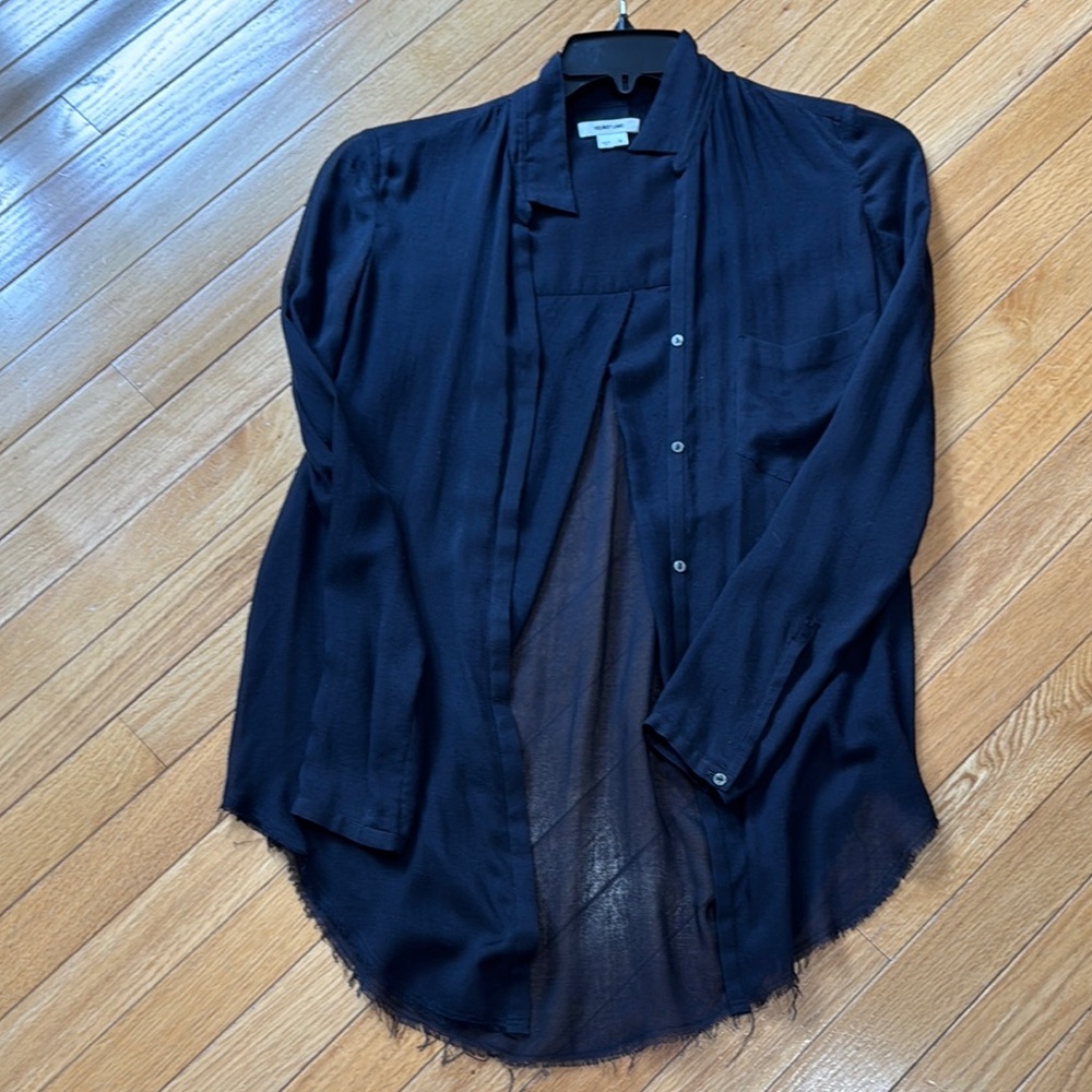 Helmut Lang see-through shirt